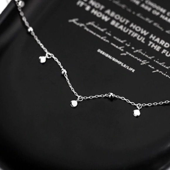 ⭐️Insta coin bead sterling silver necklace - Picture 6 of 6